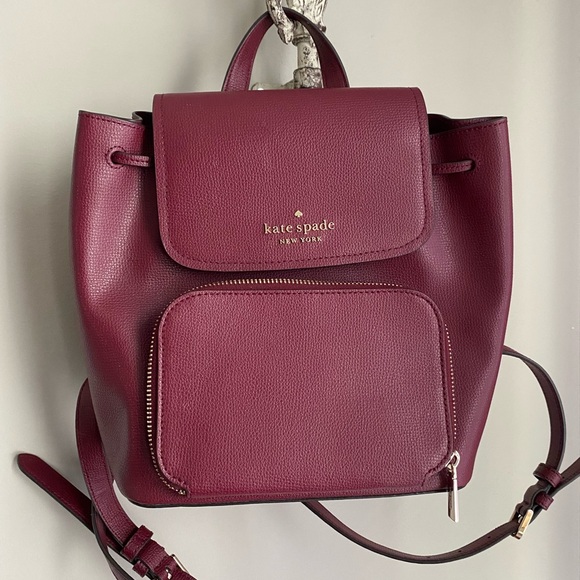 kate spade Handbags - kate spade Deep Red Backpack